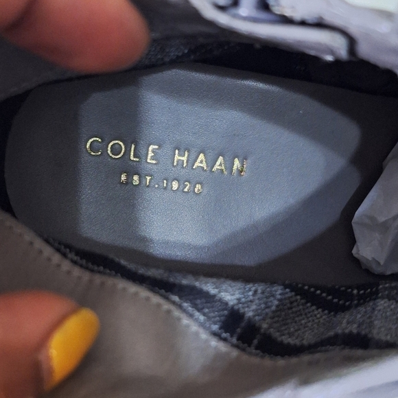 Cole Haan Grey Suede Leather Heeled Ankle Booties Sz 9B - Picture 9 of 11